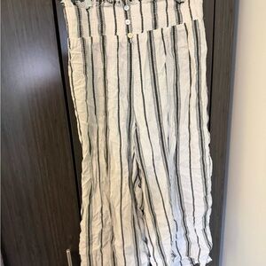 Miami Black and Green Stripped Pants from Francesca’s